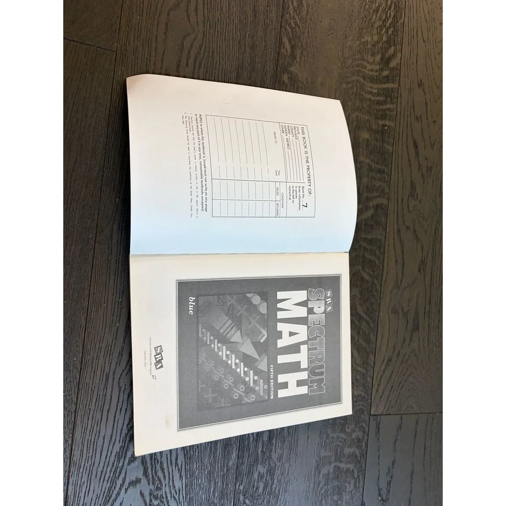 SRA Spectrum Math Blue Fifth Edition Textbook - Picture 4 of 4